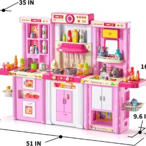 17345764456942-300x300-1.jpg 3 in 1 Play Kitchen Toys Kids Play Big Kitchen Set Includes Kitchen Accessories for Pretend Play Preschool Cooking Toy Set