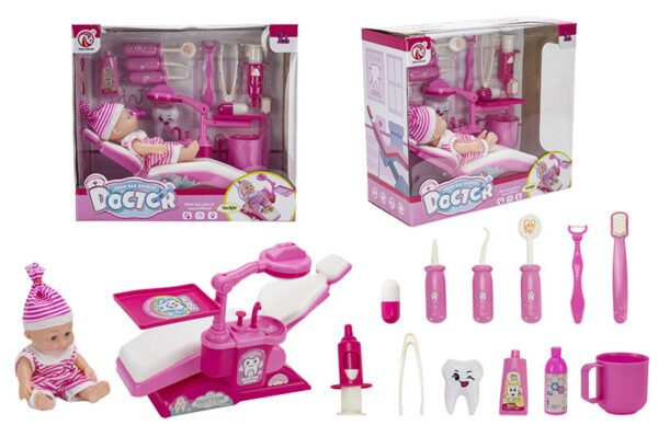 17350075146002-600x399-1.jpg 14pcs Doctor Toy Play Children Dentist Set Preschool Educational Medical Doctor Kits Play Set Dentist Toys