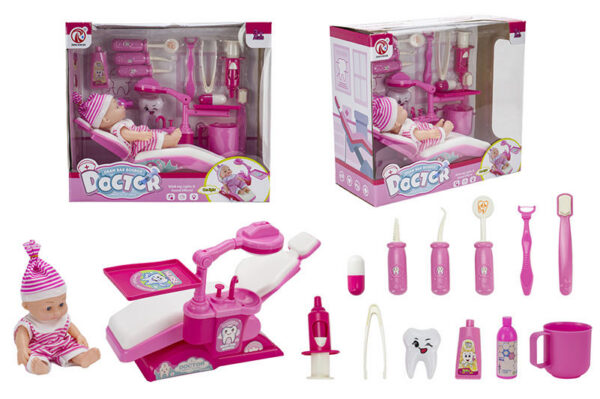 17350075146002.jpg 14pcs Doctor Toy Play Children Dentist Set Preschool Educational Medical Doctor Kits Play Set Dentist Toys