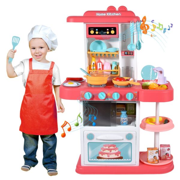 Version 1.0.0 43Pcs 72Cm Children Pretend Play Play Kid Big Kitchen Set Toys