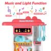 Version 1.0.0 43Pcs 72Cm Children Pretend Play Play Kid Big Kitchen Set Toys