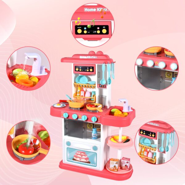 Version 1.0.0 43Pcs 72Cm Children Pretend Play Play Kid Big Kitchen Set Toys
