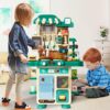 48Pcs Realistic Lights Sounds Simulation Kids Play Kitchen Home Kitchen Toys