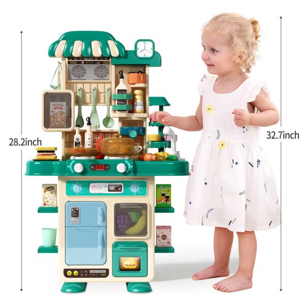 48Pcs Realistic Lights Sounds Simulation Kids Play Kitchen Home Kitchen Toys