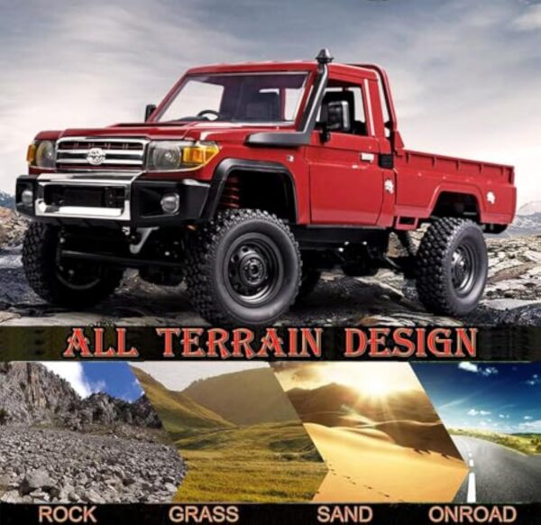 17353493977533.jpg 1/12 Scale Pickup 4WD 2.4Ghz Remote Control Truck Model Climbing Off-Road Vehicle