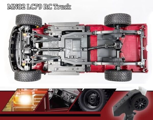 17353493981715-600x469-1.jpg 1/12 Scale Pickup 4WD 2.4Ghz Remote Control Truck Model Climbing Off-Road Vehicle