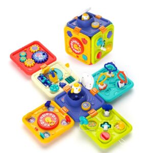 17355255859741.jpg 6 in 1 Baby Activity Cubes Multi-function Montessori Sensory Learning Toys for kids early educational