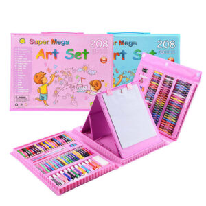 17358028120391.jpg 208 Pcs Watercolor Paint Pencil Kids Art Drawing Kit