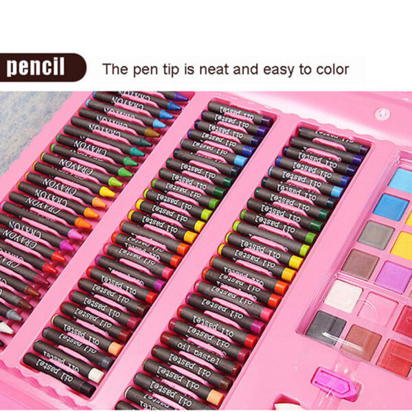 208 Pcs Watercolor Paint Pencil Kids Art Drawing Kit
