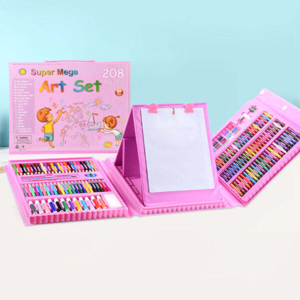 208 Pcs Watercolor Paint Pencil Kids Art Drawing Kit