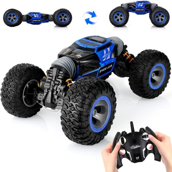 17365591883602-600x600-1.jpg 1:10 Rc Car Hobby 2.4G Double Side Big Fast Rc Stunt Car 4×4 Offroad Remote Control Climbing Rock Crawler Rc Car