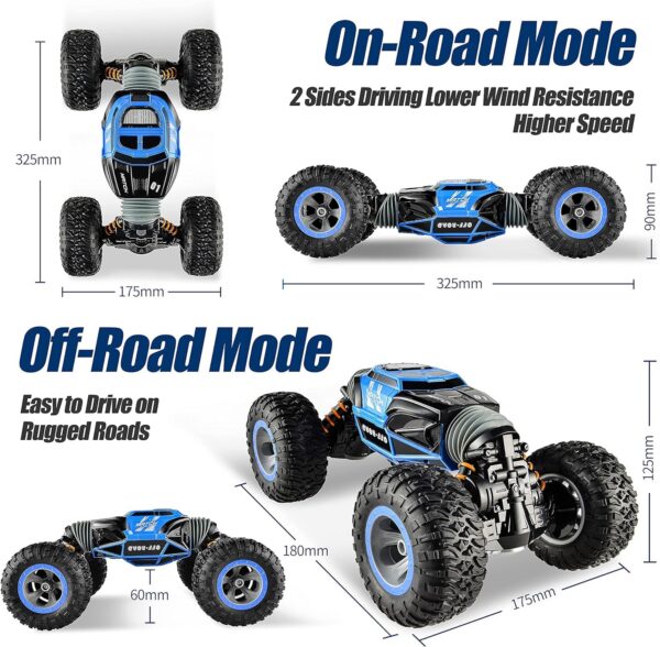 17365591899175.jpg 1:10 Rc Car Hobby 2.4G Double Side Big Fast Rc Stunt Car 4×4 Offroad Remote Control Climbing Rock Crawler Rc Car