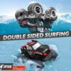 Version 1.0.0 1/20 2.4G 4WD Remote Control Off-Road Rechargeable Amphibious Vehicle Monster Truck Car