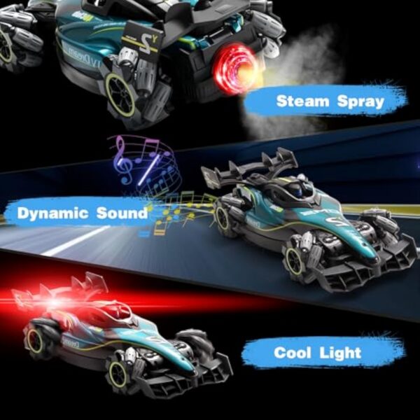 17367314758483.jpg 1/12 Watch Sensing RC Spray High Speed Drift Stunt Vehicle F1 Formula Sport Car