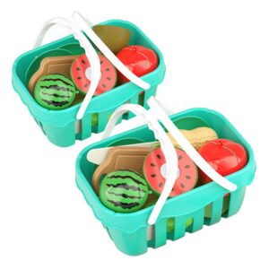 11Pcs Funny Plastic Toy School Children Baby Cutting Food Vegetables Fruit Magnet Cutting Toy for Kids