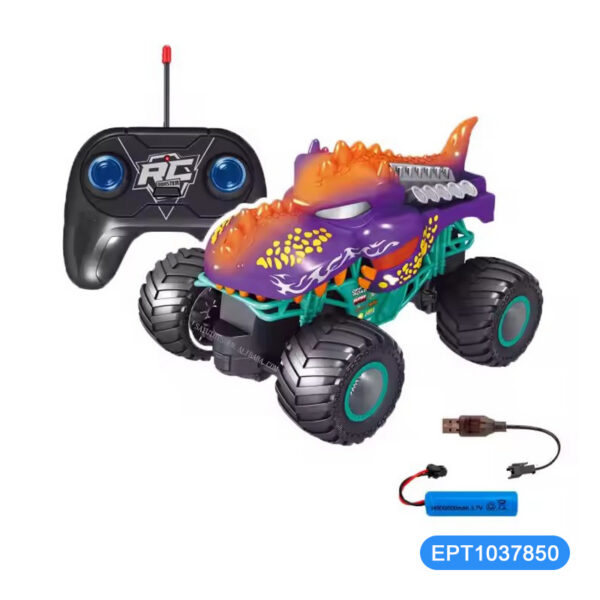 17368191483584.jpg 1:20 4-Functions Remote Control Sasquatch Dinosaur Car Toy
