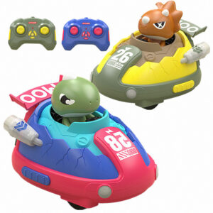 2.4G 4 Function Remote Control  2players Pop up  Dinosaur Battle Bumper Car Rc Cars Toys with Lights And Music