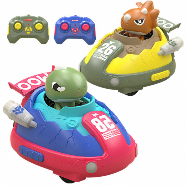 17369979898931-600x600-1.jpg 2.4G 4 Function Remote Control 2players Pop up Dinosaur Battle Bumper Car Rc Cars Toys with Lights And Music