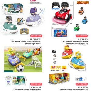 17369979910894-300x300-1.jpg 2.4G 4 Function Remote Control 2players Pop up Dinosaur Battle Bumper Car Rc Cars Toys with Lights And Music
