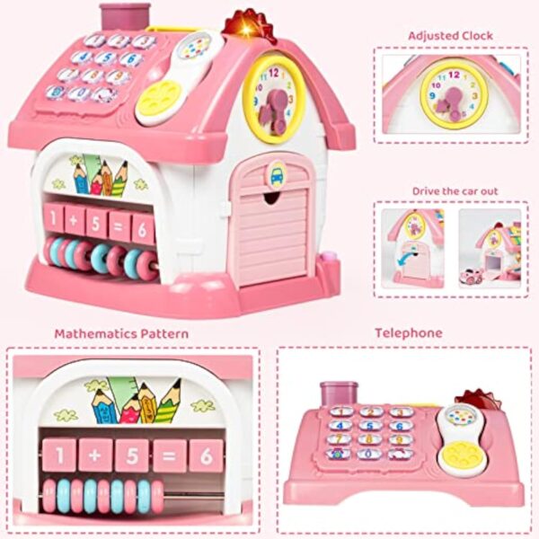 17371644075353-600x600-1.jpg 6 in 1 Multi-Functional House Montessori Toddlers Musical Toys Educational Birthday Gift Busy Board Activity Cube