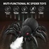 2.4G Mist Spray Remote Control Rc Robot Spider Insects Toys with Light Music
