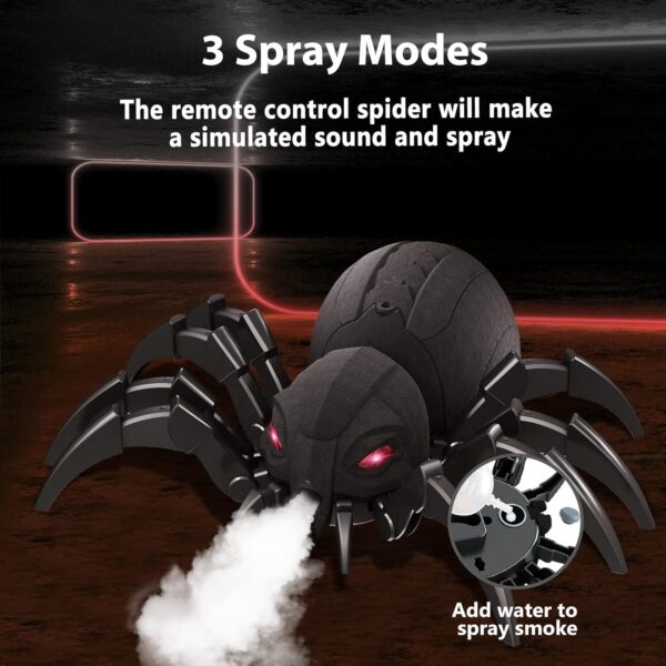 2.4G Mist Spray Remote Control Rc Robot Spider Insects Toys with Light Music