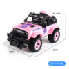 17373363482713-100x100-1.jpg 1:10 4 Function 27 Frequency Pink Remote Control Off Road Truck Car Toy