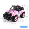 17373363482713-600x600-1.jpg 1:10 4 Function 27 Frequency Pink Remote Control Off Road Truck Car Toy