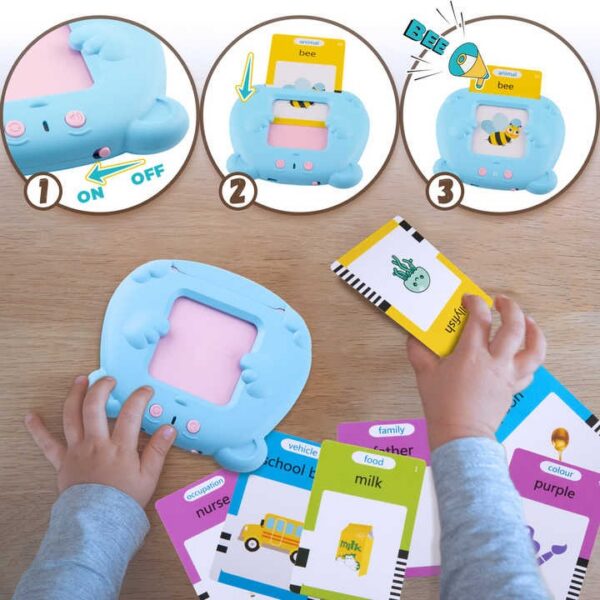 Toddler Educational Alphabet Audible Card Early Education Device Learning Talking Flash Cards