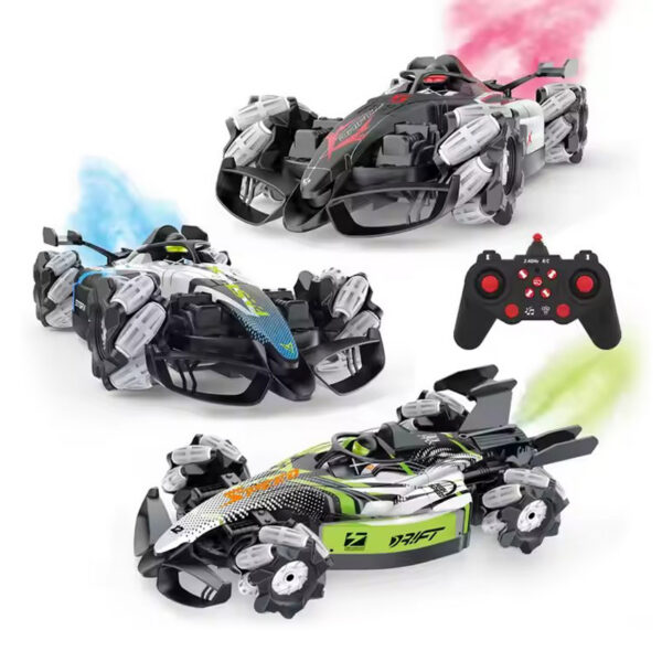 17385515634231.jpg 2.4G 13Ch 360 Rolling Wholesale Stunt Spray Remote Control Car Water Spraying Rc Trucks With Sound