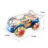 2.4G 6CH Rc Transparent Car Smoke Remote Control Cars With Lights Sound
