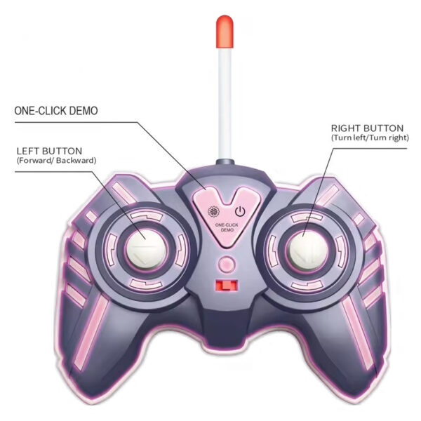 360 Rotating Stunt Tumbling Lights Rc Car Remote Control Twist Flip Friction Cars Toy For Kids