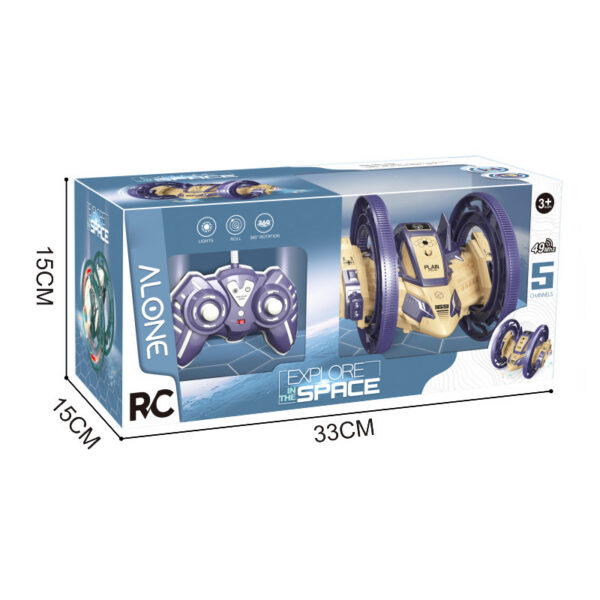 360 Rotating Stunt Tumbling Lights Rc Car Remote Control Twist Flip Friction Cars Toy For Kids