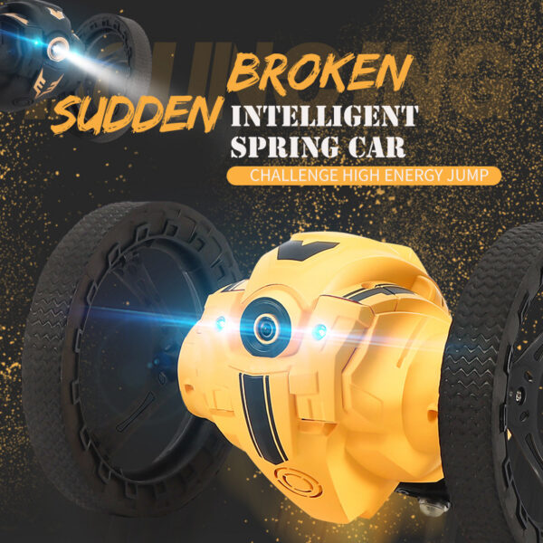 17388921665984.jpg 2.4G 4Ch Degree Rotation Lights Music Remote Control Bouncing Car Bounce Smart Stunt Roll Drive Boy Racing Rc Jumping Toy