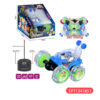 360°Rolling Twister 360 Flips Rc Stunt Car Toy Controlled Vehicle With Bright Light  Rotating WheelsTwist Cars  For Kids