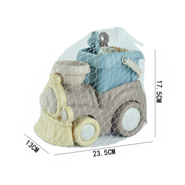 17391515983863-600x600-1.jpg 7Pcs Summer Beach Toys Shovel Girl Cheap Children Toy Car Wheat Kids Silicone Sand Net Bag Truck Set