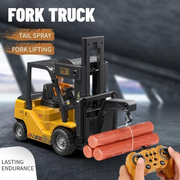 17393251282524.jpg 11CH Remote Control Forklift Toy 1:24 Scale Lighting Music Vehicle