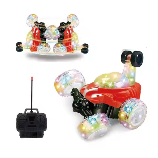 17394104947531-600x600-1.jpg 4CH Remote Control Stunt Dump Car 360 Rotation Truck Rc Cars with Lights And Music