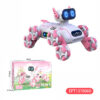 17400154781375.jpg 2.4G 11Ch Light and Sound Spray Remote Control 8 Wheel Stunt Dog Rc Robot Electronic Kid Girl Electric Cars Toys for Girls