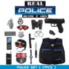 17PCS Pretend Play Simulation Plastic Kid Boy Police Set Helmet Uniform Toy