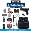 17PCS Pretend Play Simulation Plastic Kid Boy Police Set Helmet Uniform Toy