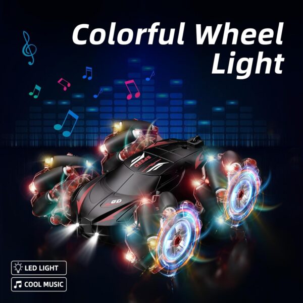 17410554644534.jpg New Toy Cars 2.4GHz 4WD Gesture Sensing Remote Control RC Stunt Car with Cool Light and Music