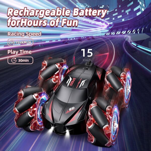 17410554647845-600x600-1.jpg New Toy Cars 2.4GHz 4WD Gesture Sensing Remote Control RC Stunt Car with Cool Light and Music