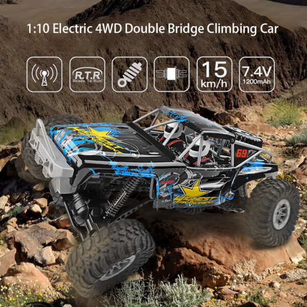 17412267962652.jpg 1:10 2.4G 4Wd 15Km/H Rtr Power 2 Motor Remote Control Car Off Road