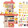 17420016743061.jpg 50PCS Pretend Play Kitchen Toys Set for Kids Boys Girls Cooking Kitchen Accessories Toys with Sounds Light Spray