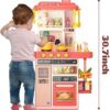 17420016760696.jpg 50PCS Pretend Play Kitchen Toys Set for Kids Boys Girls Cooking Kitchen Accessories Toys with Sounds Light Spray