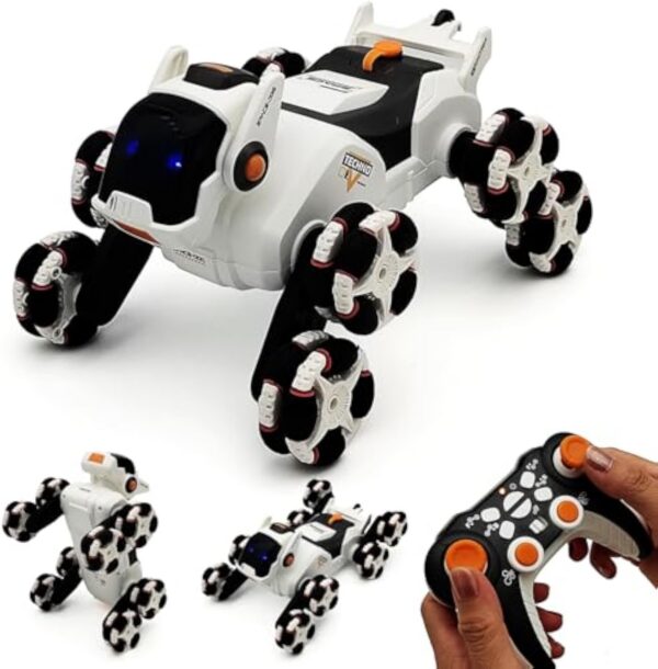 17420016899831.jpg New Design R/C Stunt Mechanical Dog Toy Car Remote Control 2.4G Children Toys 8 Wheels Robot Dog Radio Control Toys