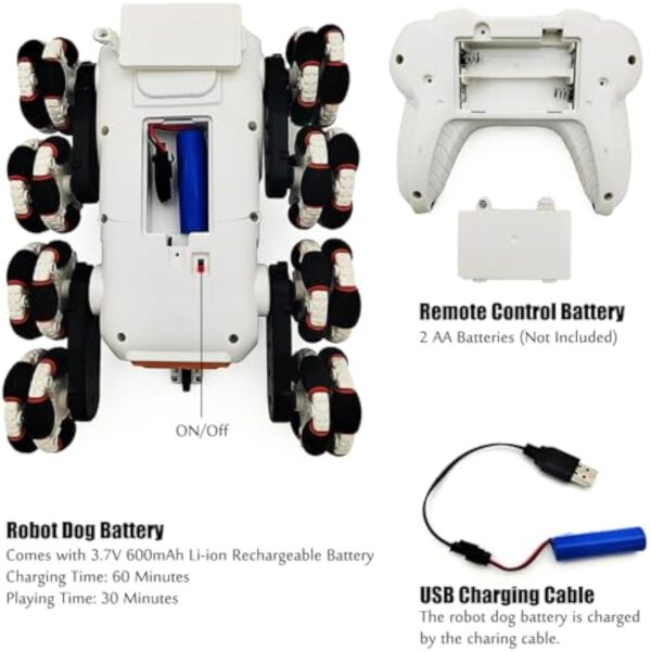 17420016917345-600x601-1.jpg New Design R/C Stunt Mechanical Dog Toy Car Remote Control 2.4G Children Toys 8 Wheels Robot Dog Radio Control Toys