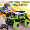 Wholesale 1/43 Four-Way Wireless Remote Control Mini Graffiti Off Road Climbing Racing Car