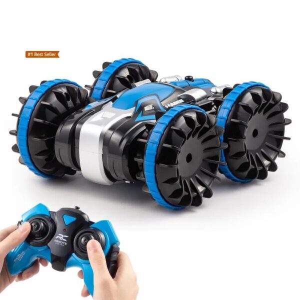 17436439188112.jpg Children 2.4ghz 4WD Brushless Remote Remort Rimot Control Vehicle Monster Rc Amphibious Stunt Cars Boat